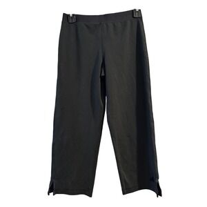 Adidas Mens Black Athletic Performance Pants Elastic Waist‎ Small Side Slits S